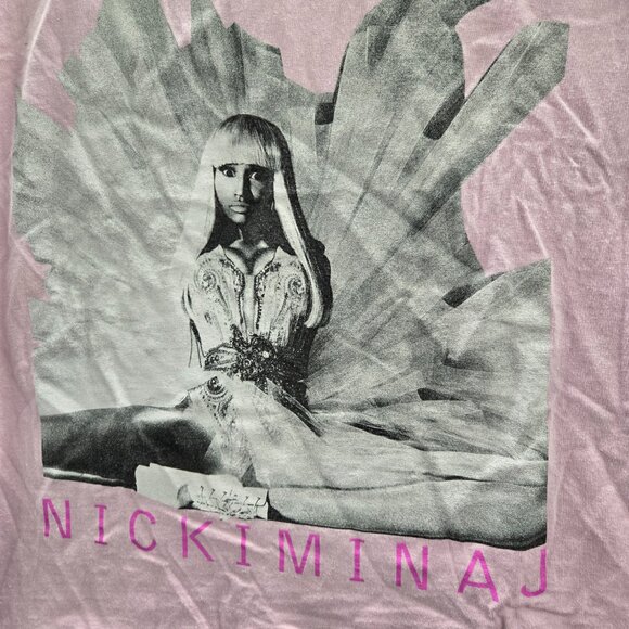Nicki Minaj Women Top XL Pink Shirt Pink Friday Graphic Short Sleeve‎ Tee - Picture 3 of 11